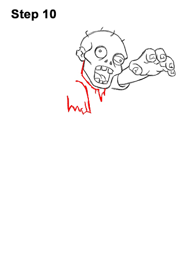 Draw Cartoon Zombie 10 How to Draw Cartoon Zombie Undead Halloween 10