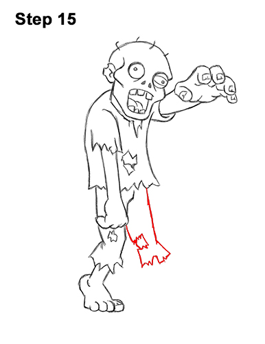 How to Draw Cartoon Zombie Undead Halloween 15