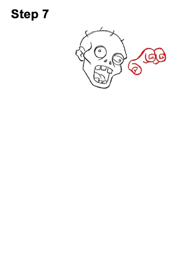 Draw Cartoon Zombie 7 How to Draw Cartoon Zombie Undead Halloween 7