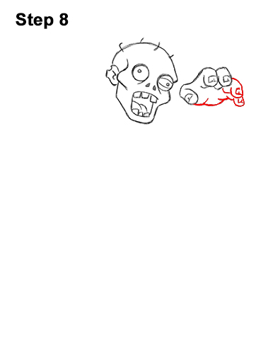 Draw Cartoon Zombie 8 How to Draw Cartoon Zombie Undead Halloween 8