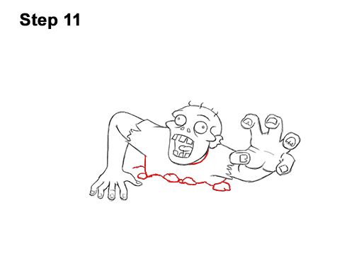 Draw Zombie Grave Tombstone 11 How to Draw Cartoon Zombie Coming out of the Ground 11