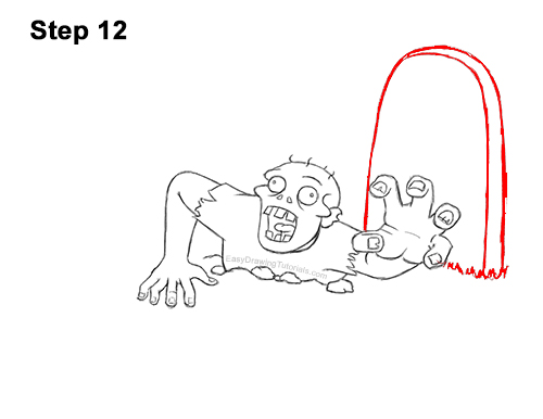 Draw Zombie Grave Tombstone 12 How to Draw Cartoon Zombie Coming out of the Ground 12