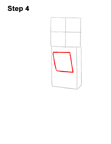 How to Draw Zombie Mob Minecraft Full Body 4
